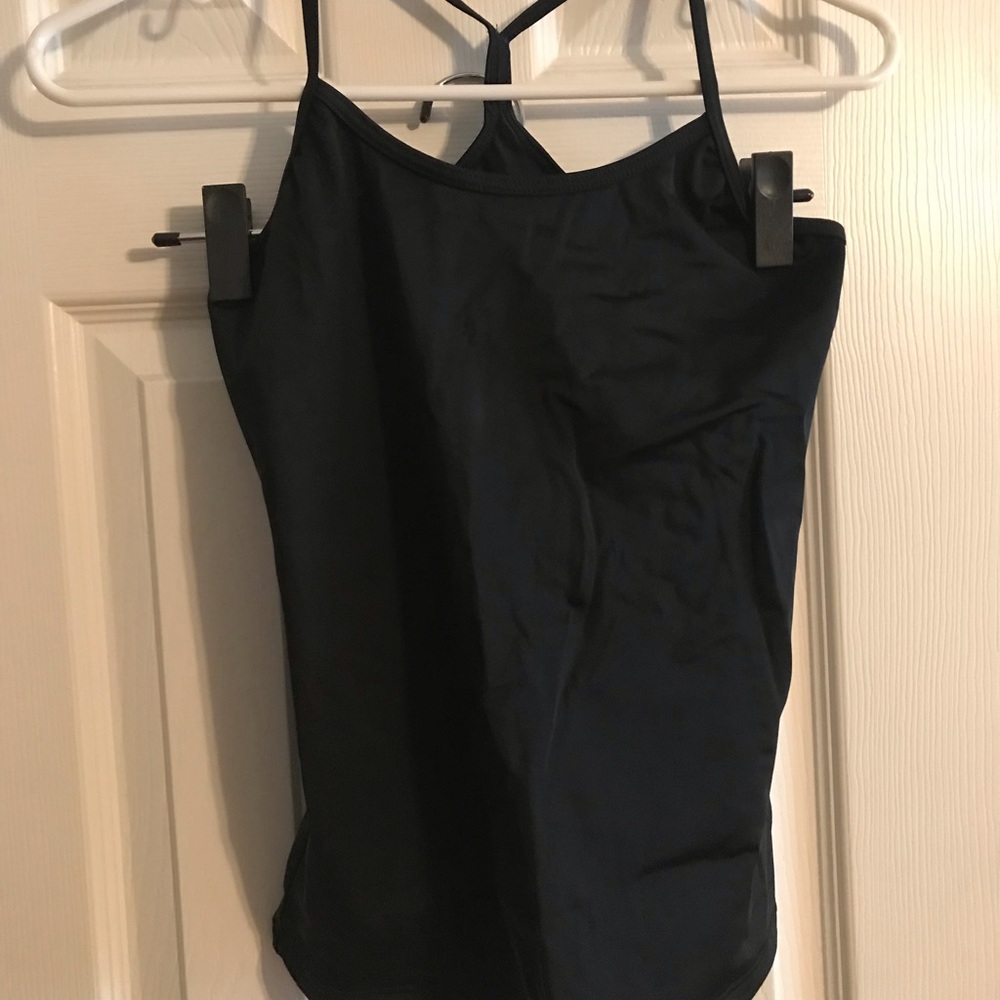 Girls pink and black dance performance outfit